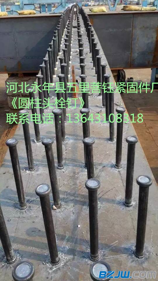 钢骨结构建筑专业楼承板栓钉圆柱头型栓钉制造商