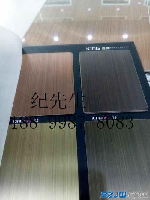 古铜色拉丝不锈钢板