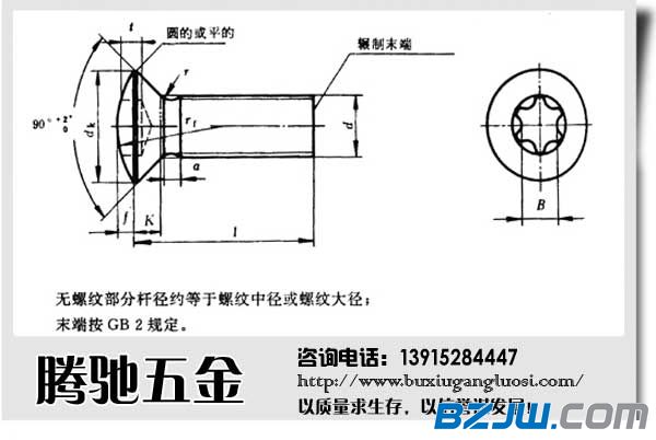 gb/t6190內六角花形圓柱頭螺釘